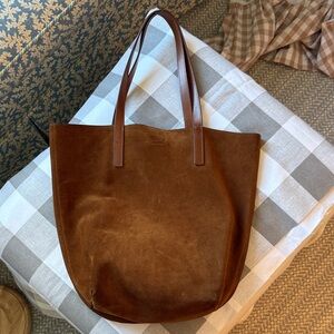 Loeffler Randall Brown Suede Tote Bag